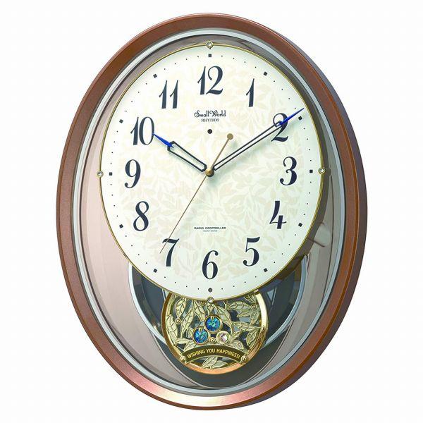 取寄品 正規品 RHYTHM リズム時計 4MN555RH06 電波アミュージング時計 スモールワー...