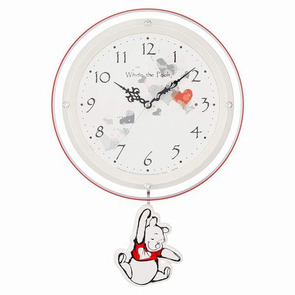 取寄品 正規品 RHYTHM リズム時計 8MX407MC03 ディズニー 振り子時計 くまのプーさ...