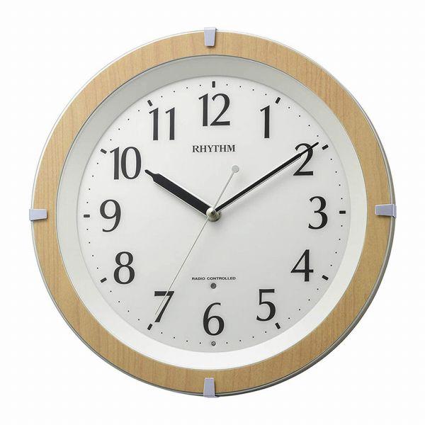 取寄品 正規品 RHYTHM リズム時計 8MY561SR03 暗所自動点灯付き リバライト561 ...