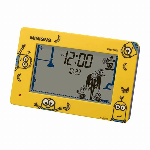 取寄品 正規品 RHYTHM リズム時計 8RDA82ME33 ミニオン アラームデジタルR82 デ...