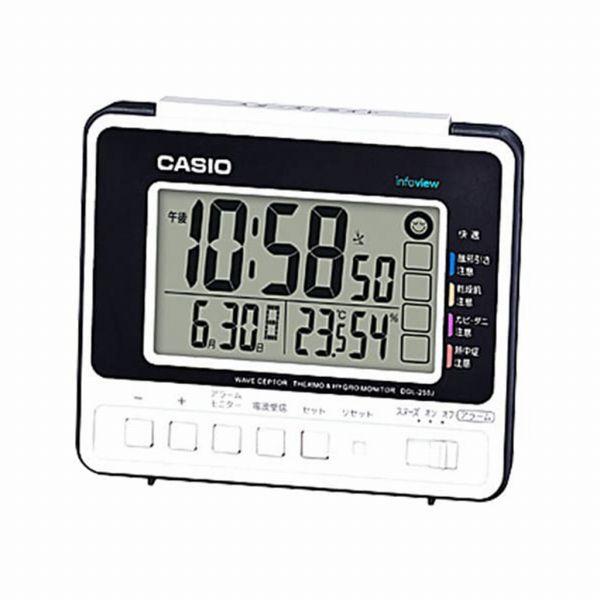 取寄品 正規品 CASIO時計 カシオ 置き時計 置時計 DQL-250J-7JF デジタル表示 目...