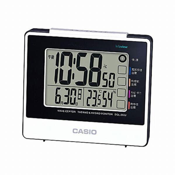 取寄品 正規品 CASIO時計 カシオ 置き時計 置時計 DQL-260J-7JF デジタル表示 目...