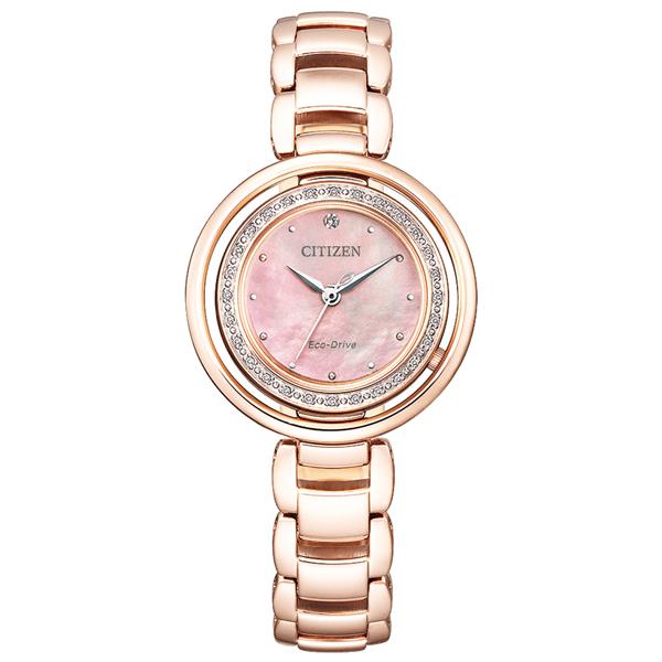 取寄品 正規品 CITIZEN シチズン シチズンエル EM0904-58W ROUND Colle...