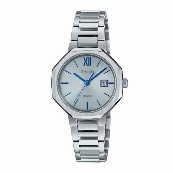 取寄品 正規品 CASIO腕時計 カシオ SHEEN シーン アナログ表示 カレンダー ソーラー 丸...