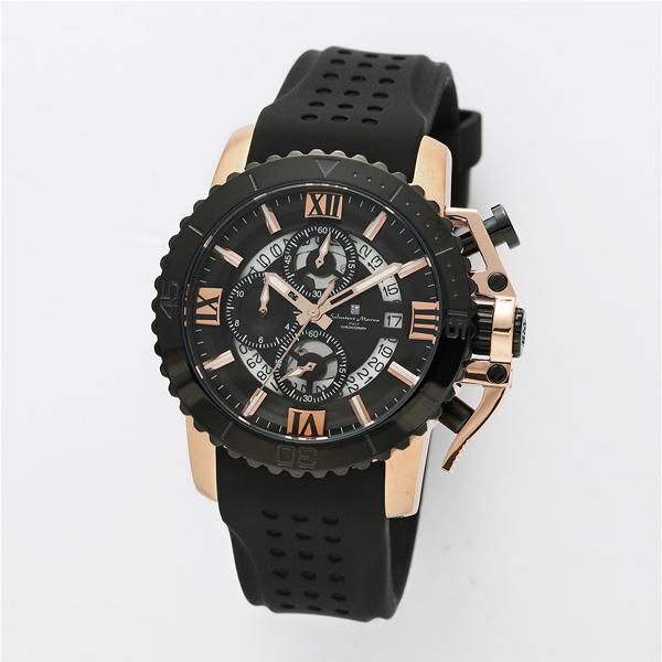 取寄品 正規品 Salvatore Marra 腕時計 サルバトーレマーラ SM21103-PGBK...