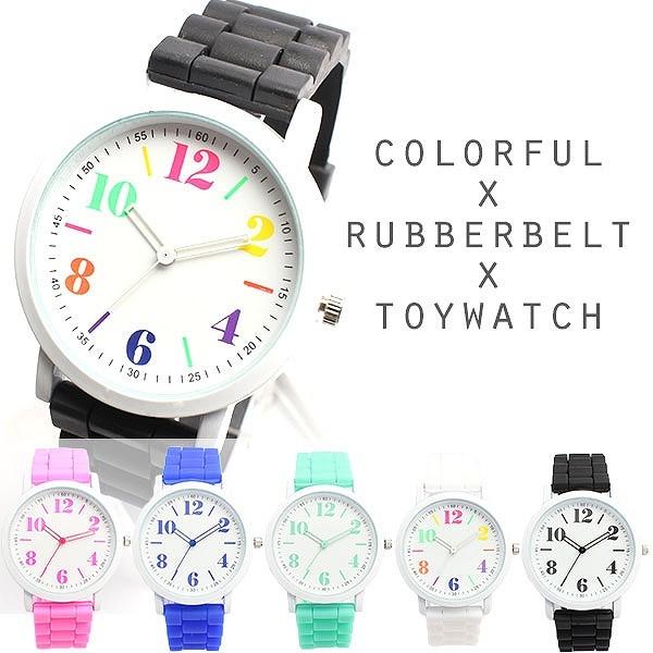 腕時計 ユニセックス ユニセックス腕時計 SPST010 アラビア数字のシンプルラバーベルトウォッチ...