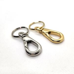 シルバー925（純銀製） 30mm キーリング 平型2重カン /フラットダブル