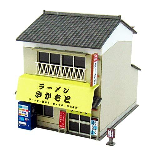 さんけい 1/150 なつかしのジオラマシリーズ ラーメン屋 ペーパークラフト MP03-67