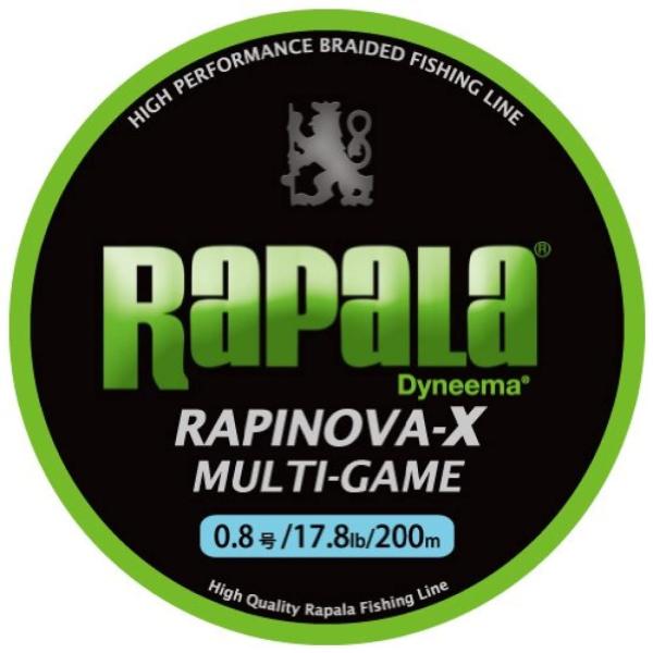 Rapala(ラパラ) PEライン ラピノヴァX マルチゲーム 200m 0.8号 17.8lb 4...