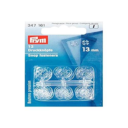 プリム(Prym) プラスチックスナップボタン 縫い付け 丸型 13mm 12組 半透明 34716...