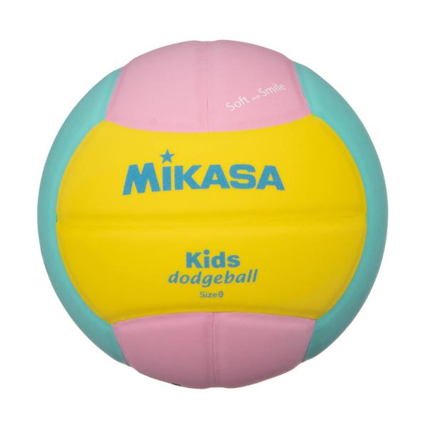 ミカサ(MIKASA) スマイルドッジボール 0号(幼児~小学生向け) 150ｇ 黄/ピンク/緑 S...