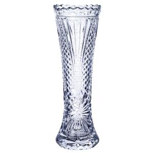 アデリア 花瓶 ガラス花瓶 センテンスL [一輪挿し/直径約8x高さ約23cm/クリア/クリスタル] 日本製 F-70064｜vastforest