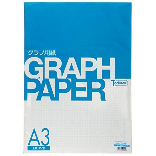 SAKAEテクニカルペーパー グラフ用紙 A3 4.55mm 方眼 上質紙 50枚 アイ色 A3-4...