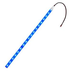 【1本入り】 24V 防水 LED テープライト 3チップ 100cm (白ベース) 発光色：青色｜vastforest