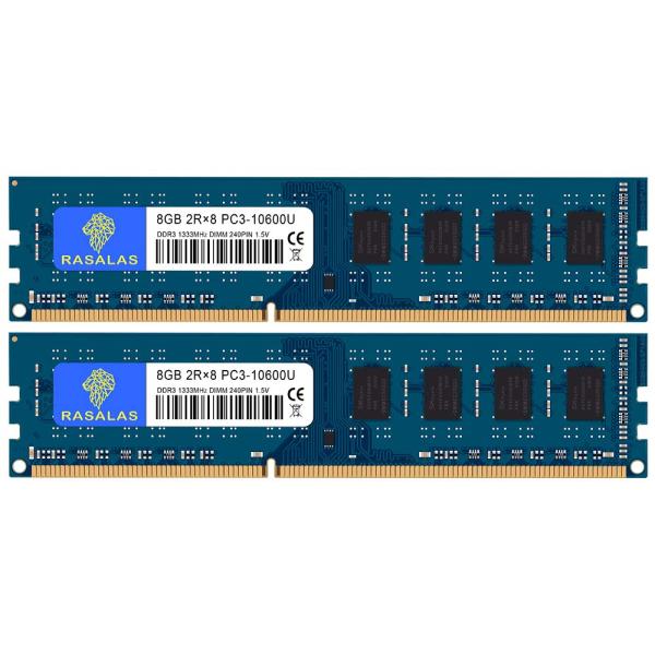 8GB×2枚 PC3-10600U DDR3-1333MHz デスクトップPC用メモリ CL9 PC...
