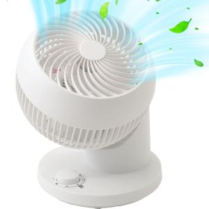 iimono117 サーキュレーター 360度 首振り 回転 パワフル送風 換気 静音 真上 送風機 扇風機 部屋干し 洗濯 浴室乾燥 (1台)