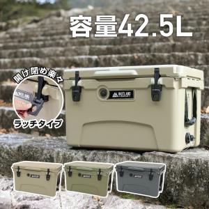 VASTLAND タフクーラーボックス ラッチタイプ キャンプ用 ハードクーラーボックス 42.5L