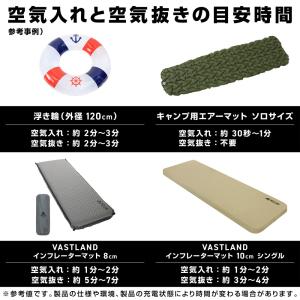 VASTLAND 充電式 エアーポンプ 空気入...の詳細画像3
