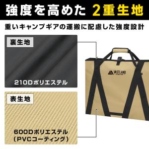 VASTLAND キャンプトートバッグ 大容量...の詳細画像4