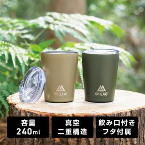 VASTLAND タンブラー 蓋付き 真空断熱 ...の商品画像