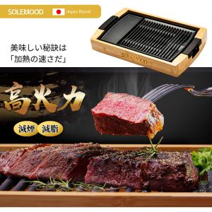 ホットプレート 焼肉プレート 減煙 大型 バーベキュー 電気 焼肉器 焼肉グリル グリルプレート おうち焼肉 油が落ちやすい 焼肉ロースター SOLEMOOD｜vastmart