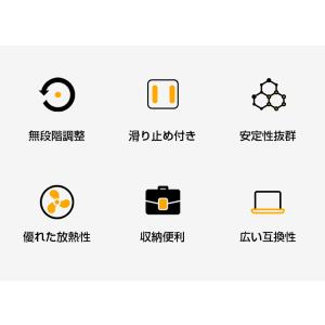 ノートパソコンスタンド 折りたたみ PC スタ...の詳細画像2