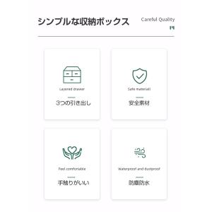 メイクボックス 大容量 コスメボックス 化粧品...の詳細画像2
