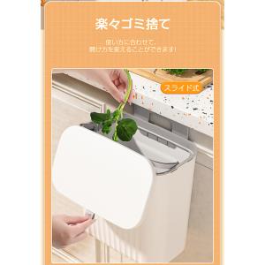 ゴミ箱 おしゃれ キッチン 壁掛けゴミ箱 ふた...の詳細画像4