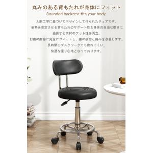 キッチンチェア キャスター付き 台所 カウンタ...の詳細画像3