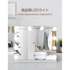 LEDミラーライト 取り付け 10個 LED電...の詳細画像4