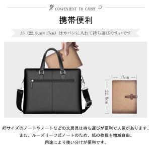 システム手帳 A5 6穴 本革 高級 レザーカ...の詳細画像4