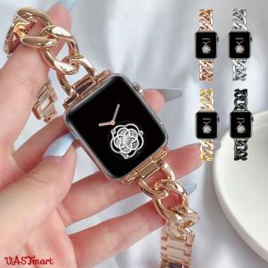 Apple Watch バンド アップルウォッチ ベルト 高級感 レディース apple watch SE 金属感 メンズ 交換ベルト おしゃれ series 8 7 6 5 4 3 2 1 女性 互換品