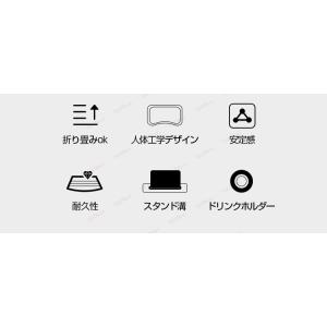 折りたたみテーブル 幅60cm サイドテーブル...の詳細画像2