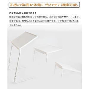 サイドテーブル スリム 折りたたみ テーブル ...の詳細画像4