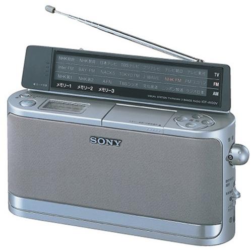 SONY TV(1ch-12ch)/FM/AMラジオ ICF-A100V-S