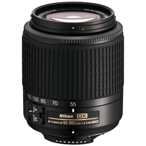 Nikon AF-S DX Zoom Nikkor ED 55-200mm F4-5.6G ブラック...
