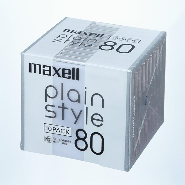 maxell 音楽用 MD 80分 「plain style」シリーズ ミルキーホワイト 10枚 P...