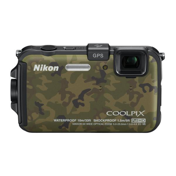 Nikon デジタルカメラ COOLPIX (クールピクス) AW100 フォレストカムフラージュ ...