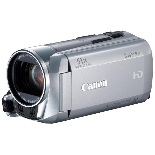 Canon デジタルビデオカメラ iVIS HF R31 シルバー 光学32倍ズーム フルフラットタ...