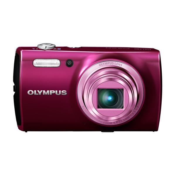 OLYMPUS デジタルカメラ STYLUS VH-515 レッド 1200万画素 裏面照射型CMO...