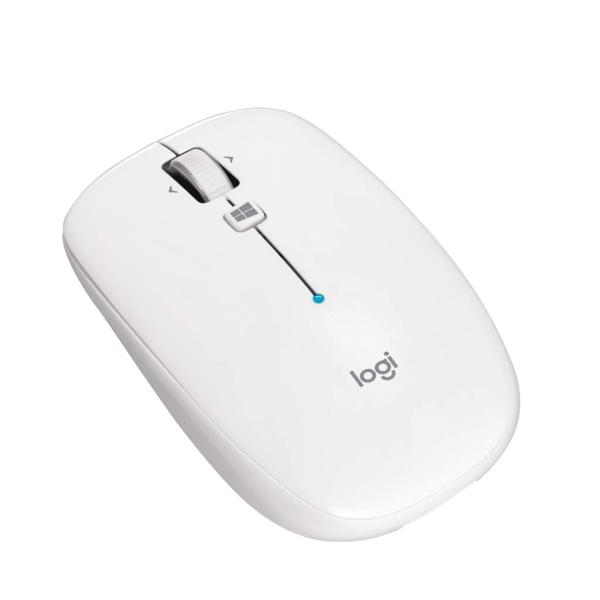ロジクール ワイヤレスマウス 無線 薄型 ワイヤレス マウス M557WH Bluetooth 6ボ...