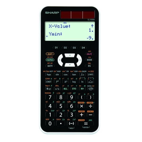 シャープ スタンダード関数電卓 ピタゴラス 442関数 ホワイト系 EL-509-M-WX