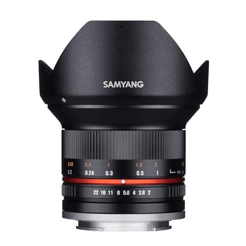 SAMYANG 単焦点広角レンズ 12mm F2.0 ブラック フジフイルム X用 APS-C用