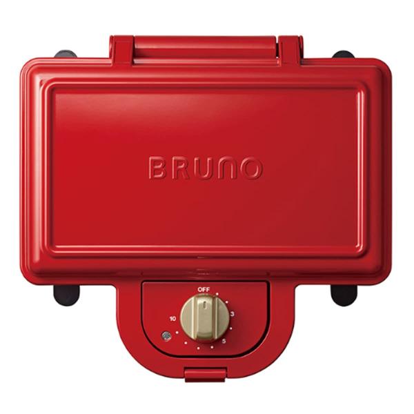 ブルーノ BRUNO ホットサンドメーカー 耳まで焼ける 電気 ダブル レッド BOE044-RD
