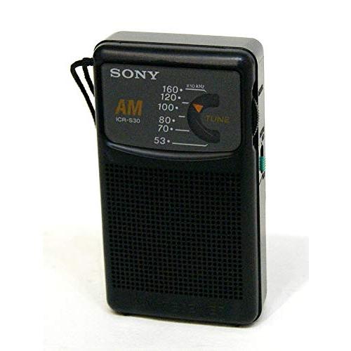 SONY ICR-S30 ブラック AMハンディポータブルラジオ ソニー