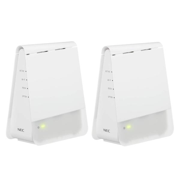 【Amazon.co.jp限定】NEC WiFi6 メッシュルーター 親機&amp;中継機セットWi-Fi ...