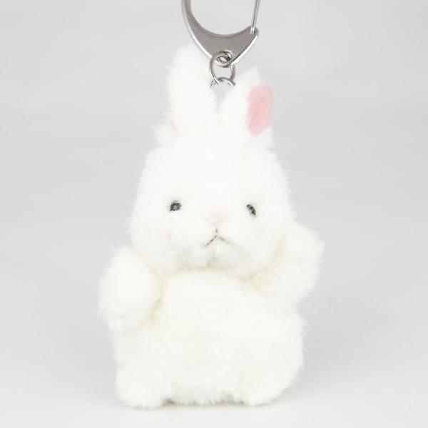 たけのこ プチ森のなかま キーホルダー ウサギ 白 ぬいぐるみ 68445