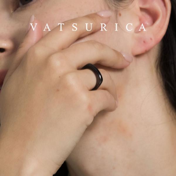 バツリカ 指輪 ブラック / シンプル リング TRIM BY VATSURICA / mia tr...