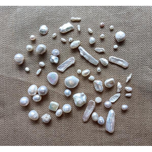 淡水パールビーズ アソートパック  インポート 輸入 海外 ハンドメイド 手作り アクセサリー イヤ...