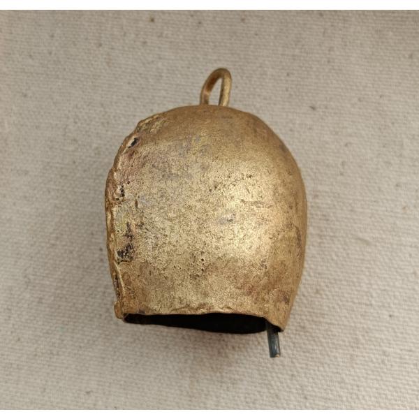 インド　ラスティックベル  半円型　5.5cm 　鈴　カウベル　クリスマス　飾り　オーナメント　シャ...